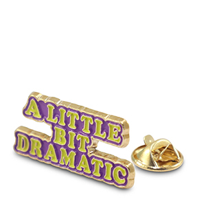 Pins "A little bit dramatic" Violet-jaune-dor&eacute;