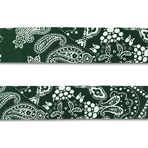 Bandana Vert fonc&eacute;-blanc