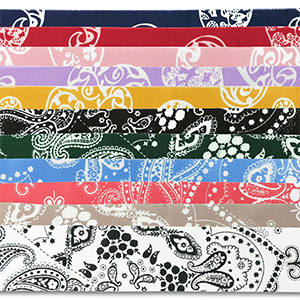 M&eacute;lange de bandanas Mixed colors