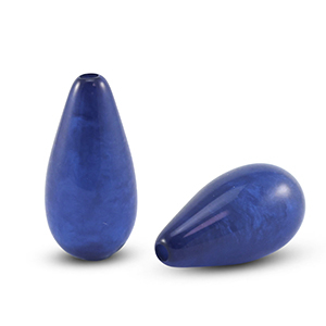 Perles Polaris Elements en forme de goutte Polmo Bleu royal