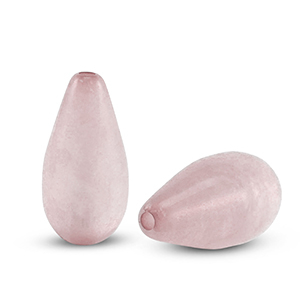 Perles Polaris Elements en forme de goutte Polmo Rose vintage