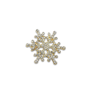 Broches flocon de neige Dor&eacute;