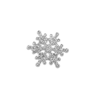 Broches flocon de neige Argent&eacute;