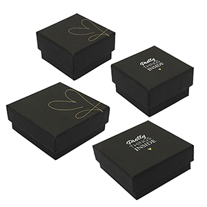 Bo&icirc;tes &eacute;crin &agrave; bijoux mix Noir