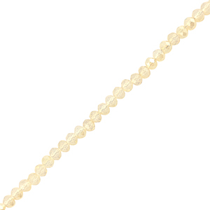 Perles &agrave; facettes 6x4mm disque Heishi Champagne clair