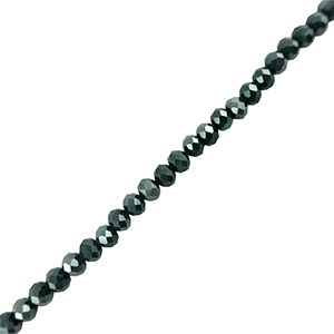 Perles &agrave; facettes 3x2mm disque Heishi Bleu fonc&eacute;