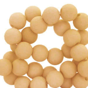 Perles acryliques 8 mm Marron clair