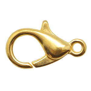 Appr&ecirc;ts en m&eacute;tal DQ fermoir mousqueton 12mm Dor&eacute; (sans nickel)