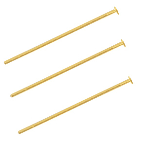 Clou &agrave; t&ecirc;te plate en m&eacute;tal DQ 25mm Dor&eacute; (sans nickel)