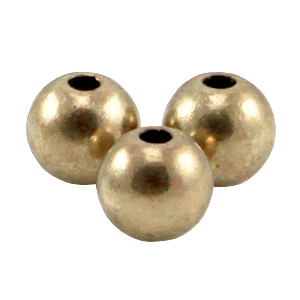 Perles en m&eacute;tal DQ 3mm rond bronze antique (sans nickel)