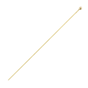 Clou &agrave; t&ecirc;te boule en m&eacute;tal DQ 50mm Dor&eacute; (sans nickel)