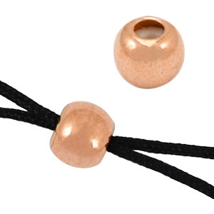 Perles d'arr&ecirc;t en m&eacute;tal DQ 5mm Dor&eacute; ros&eacute; (sans nickel)