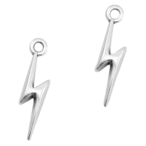 Breloques en m&eacute;tal DQ &eacute;clair Argent&eacute; antique (sans nickel)
