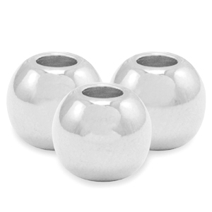 Perles en m&eacute;tal DQ 3mm Argent&eacute; antique (sans nickel)