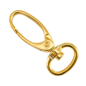 Appr&ecirc;ts en m&eacute;tal DQ porte-cl&eacute;s 41mm Dor&eacute; (sans nickel)