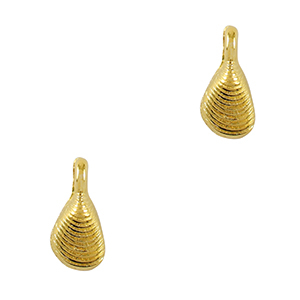 Breloques en m&eacute;tal DQ coquillage Dor&eacute; (sans nickel)