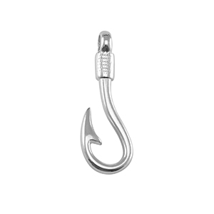 Appr&ecirc;ts en m&eacute;tal DQ fermoir poin&ccedil;on hame&ccedil;on Argent&eacute; antique (sans nickel)