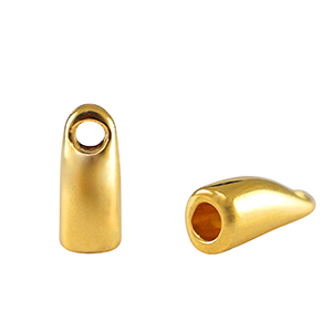 Embouts en m&eacute;tal DQ &Oslash;2.8mm Dor&eacute; (sans nickel)