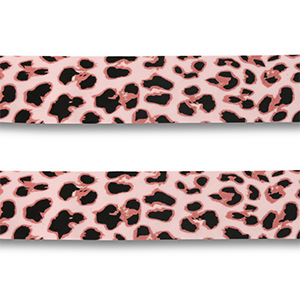 Bandana l&eacute;opard Rose clair-rose-noir