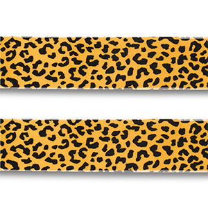 Bandana l&eacute;opard Jaune-noir