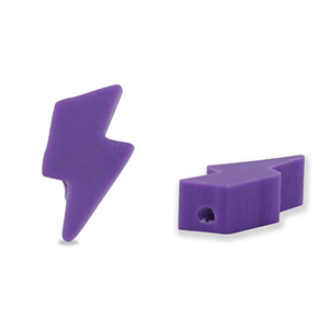 Perles en polym&egrave;re foudre Violet