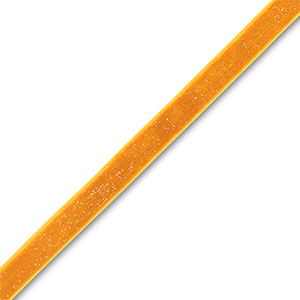 Ruban en velours Orange-argent&eacute; paillet&eacute;