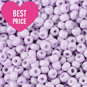 Perles de rocailles 6/0 (4mm) Lilas