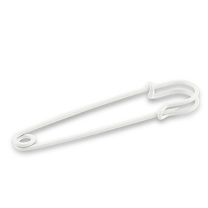 Appr&ecirc;ts en m&eacute;tal &eacute;pingle d&eacute;corative Blanc
