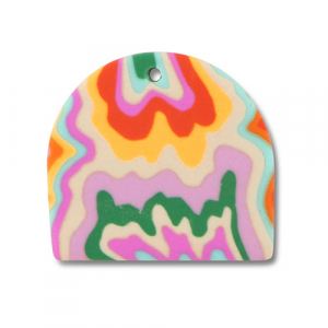 Pendentifs en polym&egrave;re Multicolore