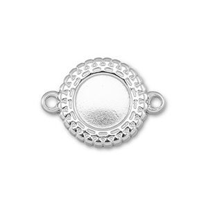BY31&reg; Connecteur en acier Inox avec serti pour SS30 flatback Argent&eacute;