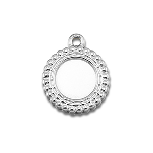 BY31&reg; Breloques en acier Inox avec serti pour SS20 flatback Argent&eacute;