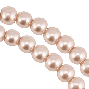 Perles en verre 6mm Marron beige