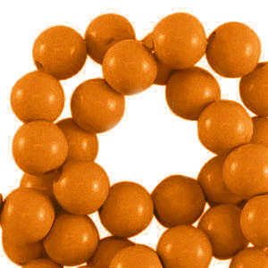 Perles acryliques 6 mm brillant Marron cuivr&eacute;