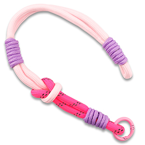 Cordon t&eacute;l&eacute;phonique tendance Rose clair-rose n&eacute;on-lilas-noir