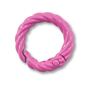 Appr&ecirc;ts color&eacute;s anneau porte-cl&eacute;s Rose magenta