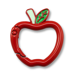 Appr&ecirc;ts color&eacute;s porte-cl&eacute;s pomme Rouge-vert