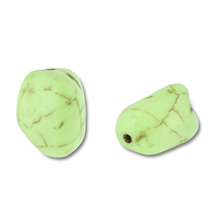 Perles en c&eacute;ramique irr&eacute;guli&egrave;res Vert clair