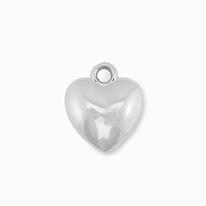 Pendentifs accroche-regard c&oelig;ur Argent&eacute;