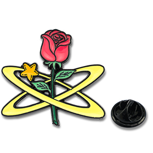 Pins rose Rouge-vert-jaune
