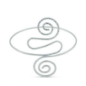 Manchette spirale Argent&eacute;