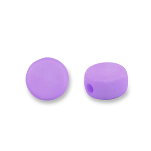 Perles acryliques disque Lavande