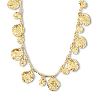 Cha&icirc;nes maille accroche-regard irr&eacute;gulier Dor&eacute;