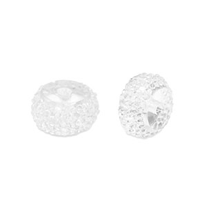 Perles en r&eacute;sine rondelles 6mm Transparent