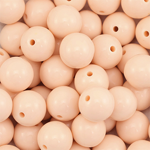 DQ Perles acryliques 16 mm P&ecirc;che nude