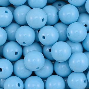 DQ Perles acryliques 16 mm Bleu