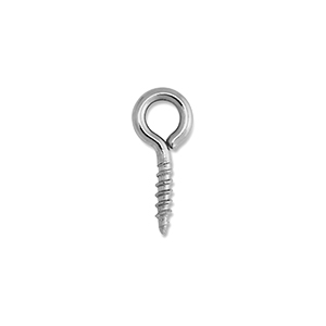 Appr&ecirc;ts en acier Inox vis avec boucle Argent&eacute;