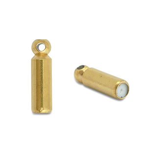 Appr&ecirc;ts en acier Inox embout pour broches / pins Dor&eacute;