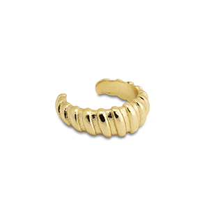 Boucles d'oreilles en acier inox ear cuff Dor&eacute;