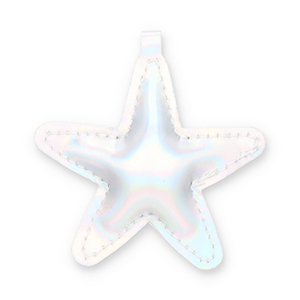 Pendentifs accroche-regard &eacute;toile Argent&eacute; holographique