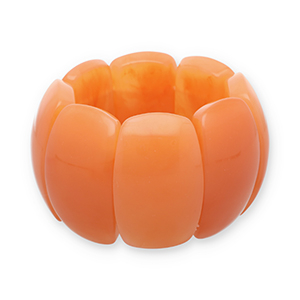Bracelets en r&eacute;sine Orange flamme